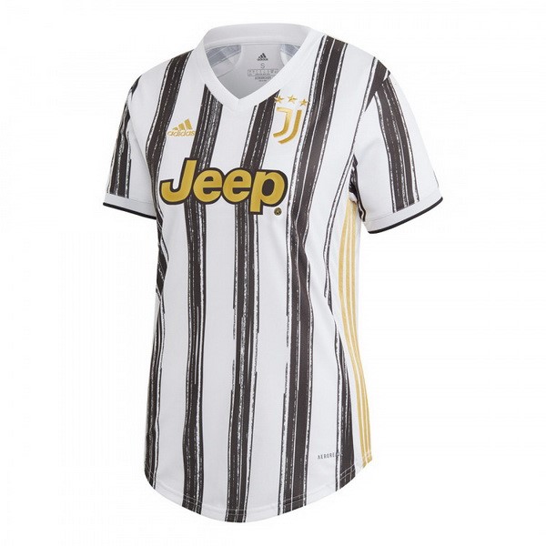 Camiseta Juventus 1ª Kit Mujer 2020 2021 Negro Blanco